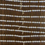 Vintage 26 Letter Pearl Necklace