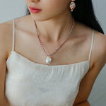 Natural Colorful Baroque Pearl Beaded Necklace