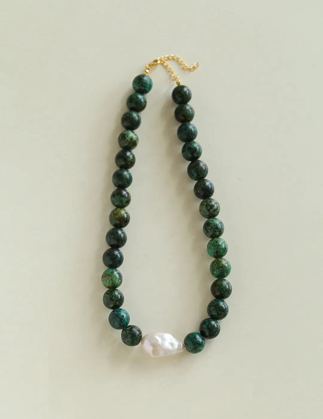 Baroque Pearl African Turquoise Beaded Necklace