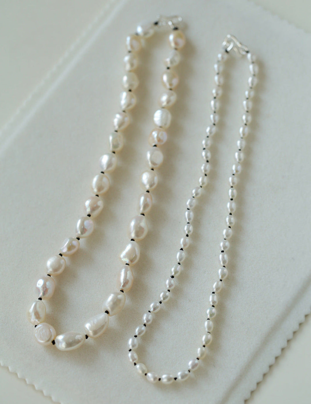 Baroque Rice Pearl Beaded Necklace