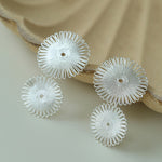 Brushed Sunflower Drop Earrings-Gembea Jewelry