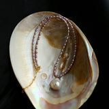 Natural Colorful Baroque Pearl Beaded Necklace