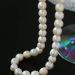 Wrinkled Baroque pearl Beaded Necklace