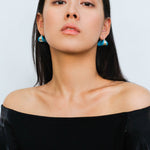 Simple Enamel Glaze Curved Hoop Earrings