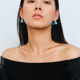 Simple Enamel Glaze Curved Hoop Earrings