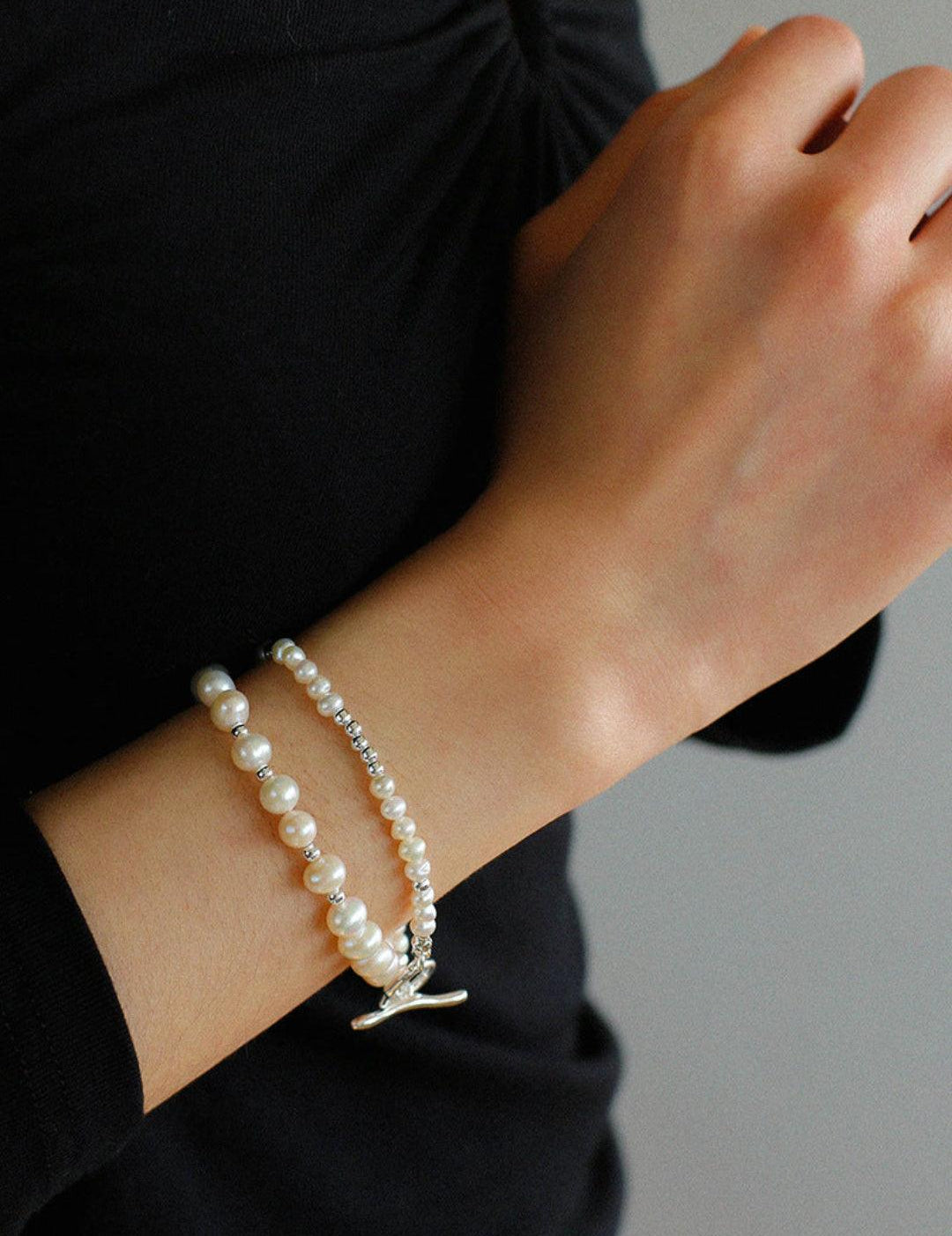 Simple OT Buckle Pearl Bracelet - Gembea Jewelry