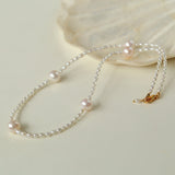 Simple Rice Pearl Necklace