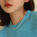 Gembea Jewelry Golden Bean Pearl Beaded Necklace