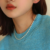 Gembea Jewelry Golden Bean Pearl Beaded Necklace