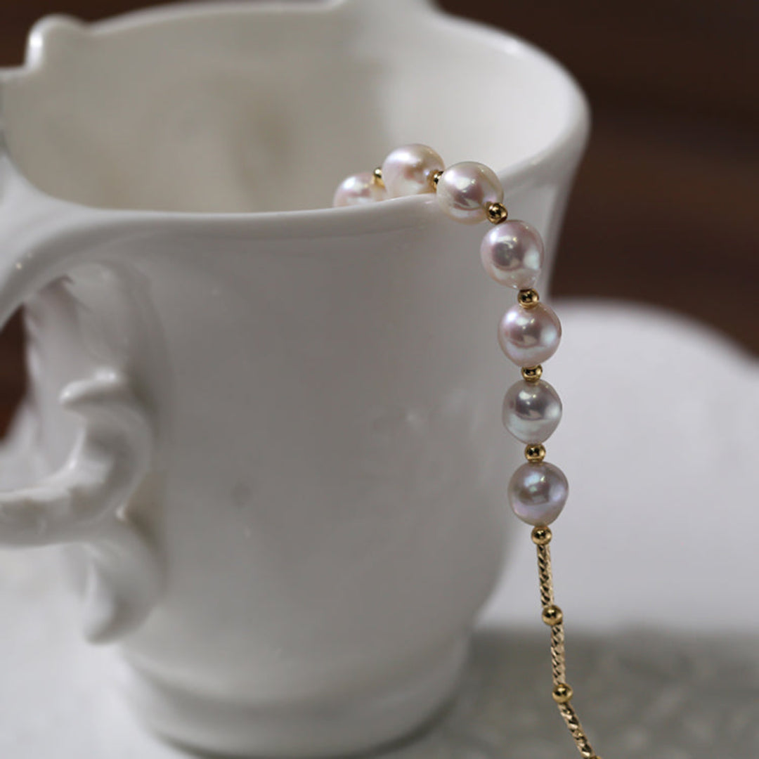 Smile Natural Shaped Pearl Necklace