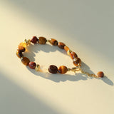 Tiger's Eye Stone Beaded Bracelet-Gembea Jewelry