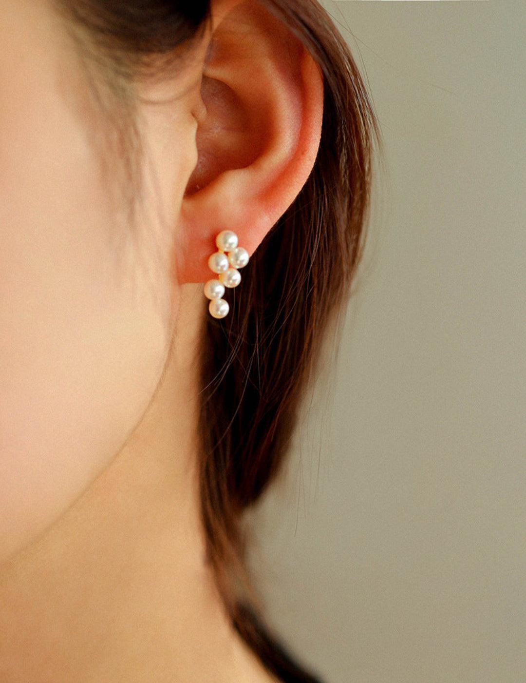 Love and the City Pearl Stud Earrings - Gembea Jewelry