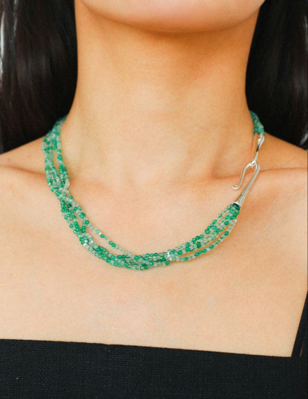 Gembea Jewelry Mini Green Agate Necklace