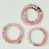 Summer Strawberry Crystal Grape Stone Bracelet Gembea Jewelry