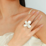 Natural Mother of Pearl Lilac Ring