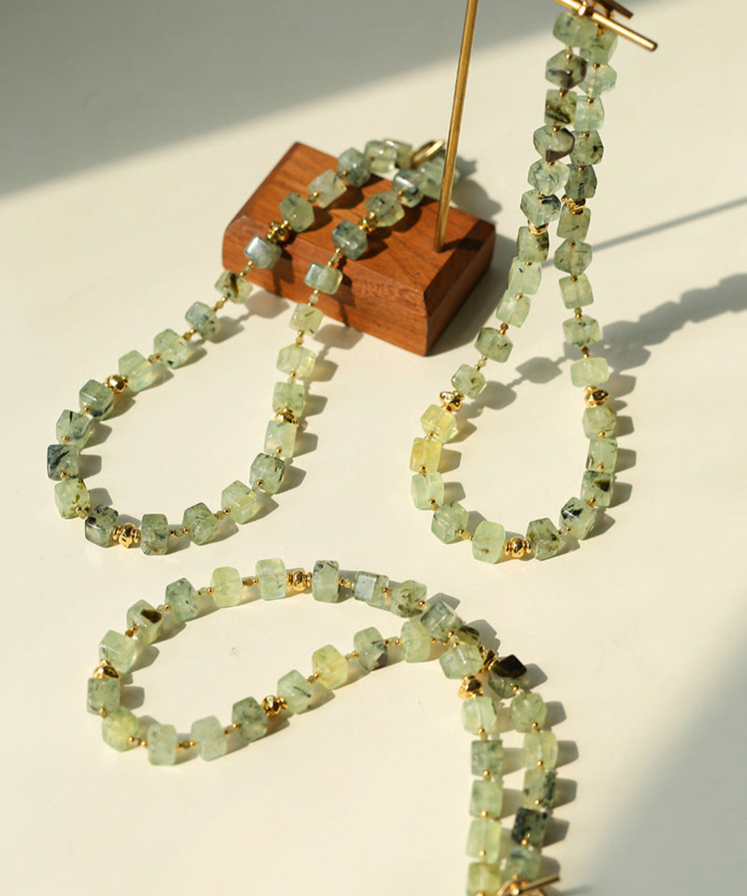 Sugar Cube Grape Stone Beaded Necklace Gembea Jewelry