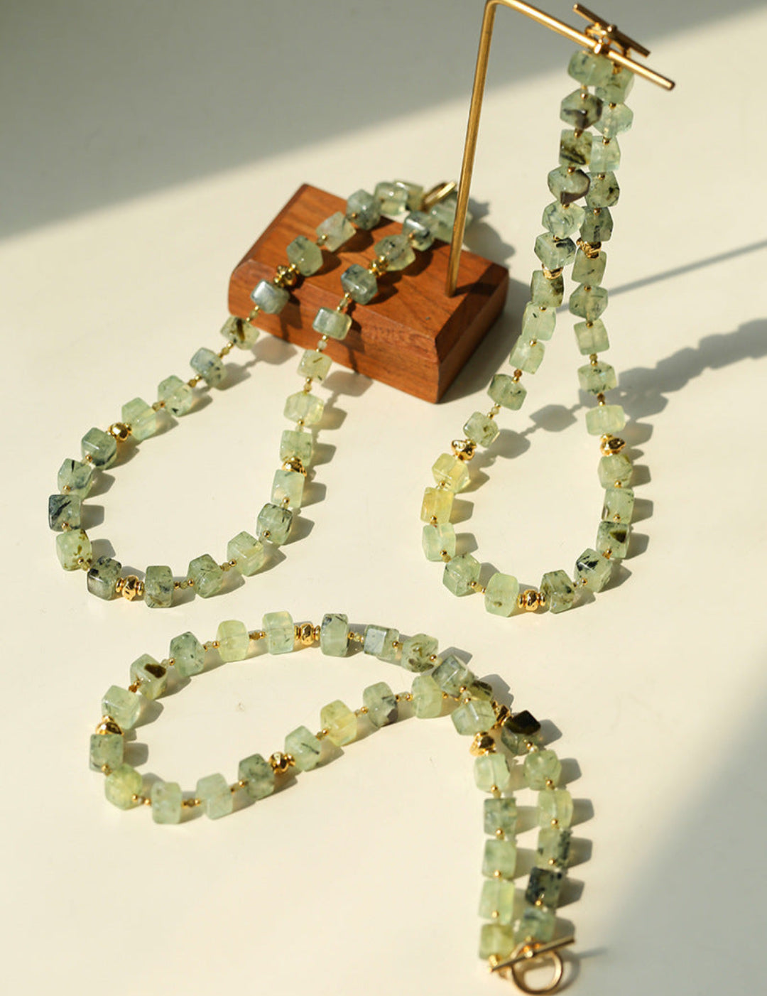 Sugar Cube Grape Stone Beaded Necklace Gembea Jewelry