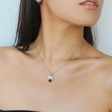 Silver Chain Tiger's Eye Pendant Necklace-Gembea Jewelry