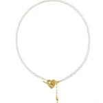 OT Love Lock Pearl Choker Necklace GEMBEA JEWELRY20
