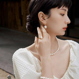 OT Buckle Baroque Pearl Bracelet - Gembea Jewelry