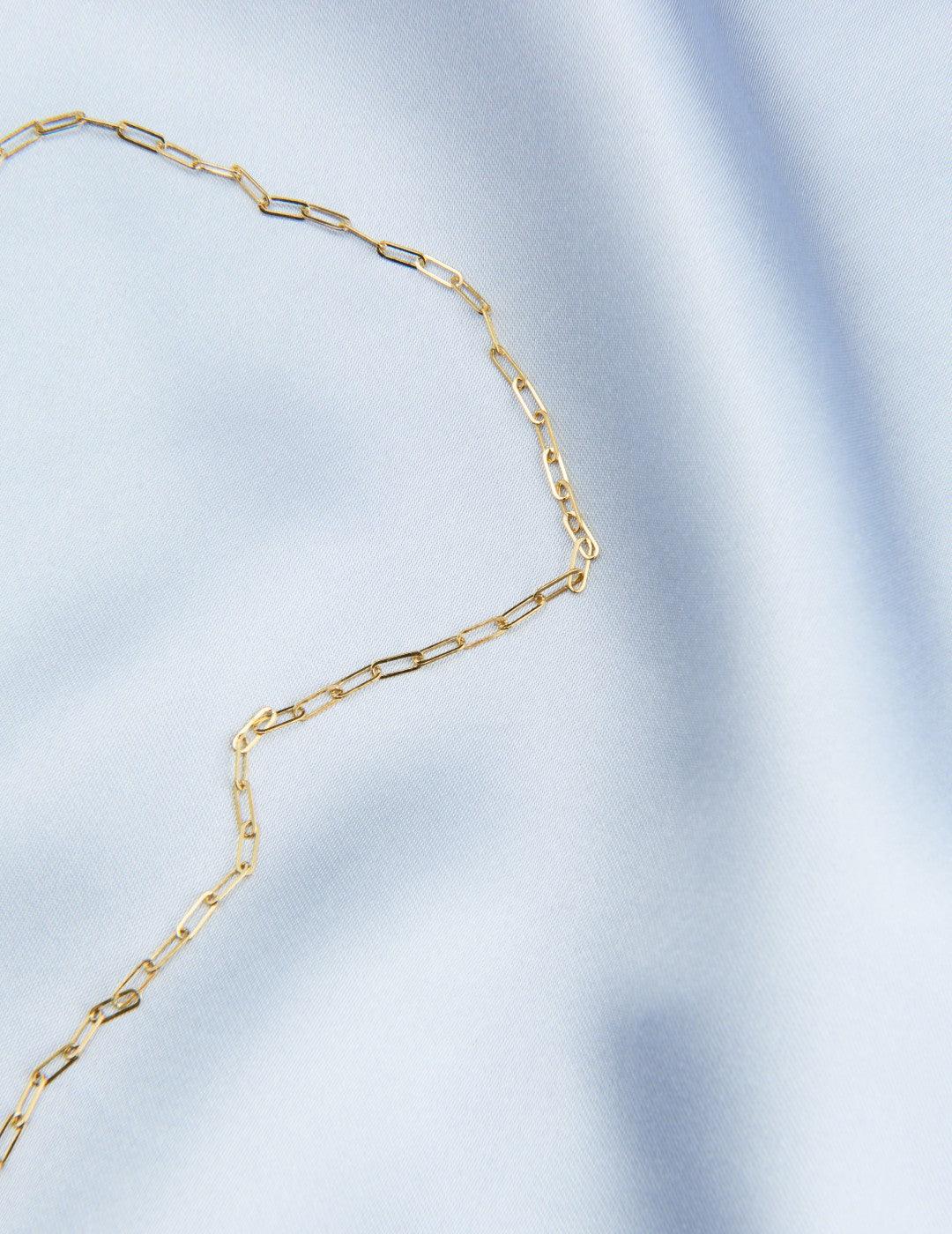 OT Buckle Love Baroque Pearl Chain Necklace - Gembea Jewelry