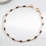 OT Buckle Tiger Eye Gemstone Beaded Necklaces - Gembea Jewelry
