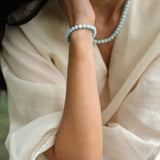 Ocean Breeze Aquamarine Beaded Bracelet gembea jewelry