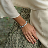 Ocean Breeze Aquamarine Beaded Bracelet gembea jewelry