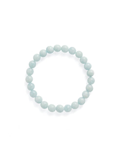 Ocean Breeze Aquamarine Beaded Bracelet gembea jewelry