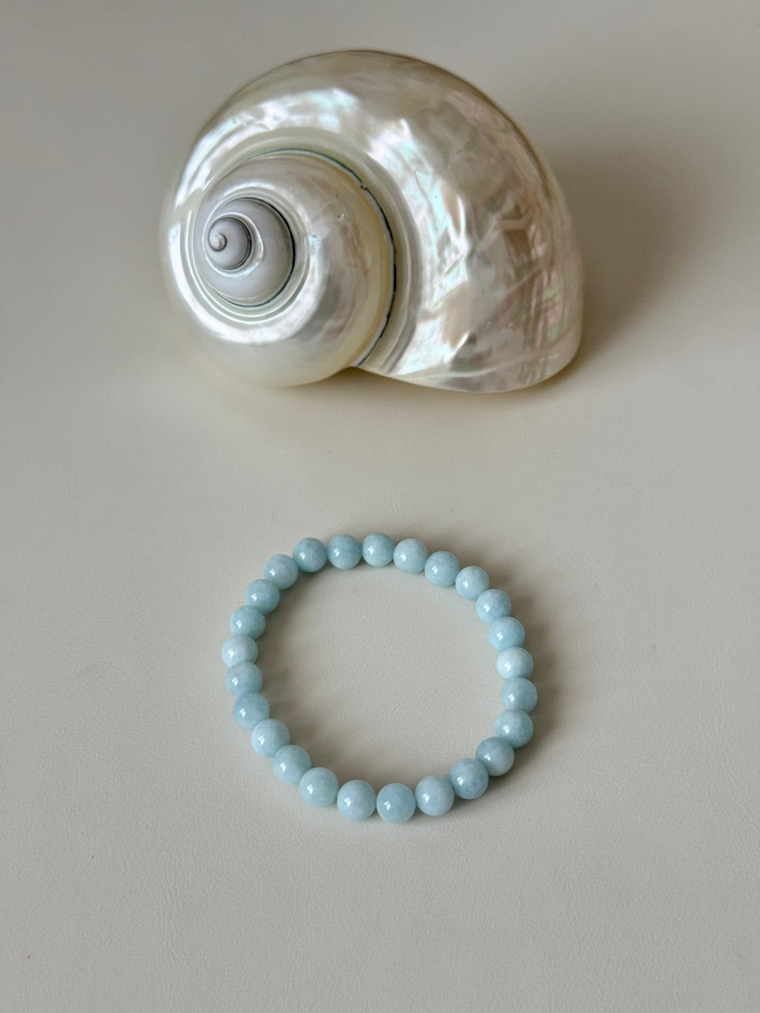 Ocean Breeze Aquamarine Beaded Bracelet gembea jewelry