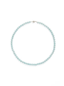 Ocean Breeze Aquamarine Beaded Necklace gembea jewelry
