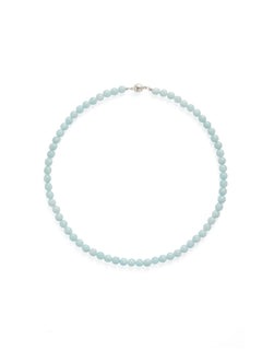 Ocean Breeze Aquamarine Beaded Necklace gembea jewelry