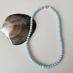 Ocean Breeze Aquamarine Beaded Necklace gembea jewelry