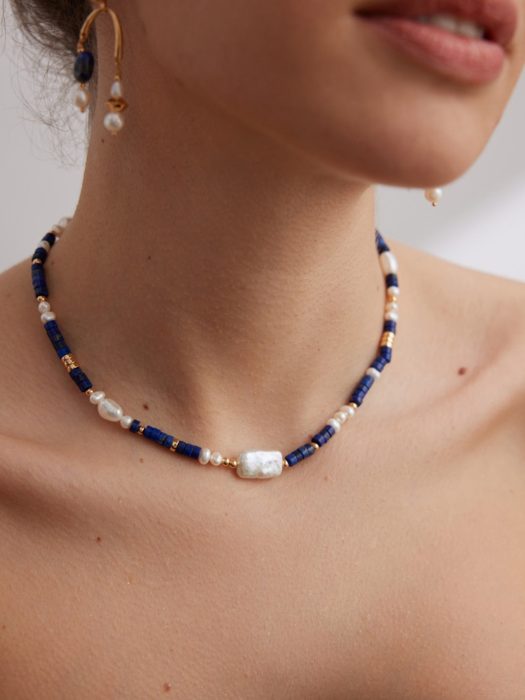 Gembea Jewelry Lazuli Days Series Ocean Pulse Necklace