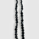 Oval-shaped Black Agate Bead Pearl Necklace GEMBEA JEWELRY