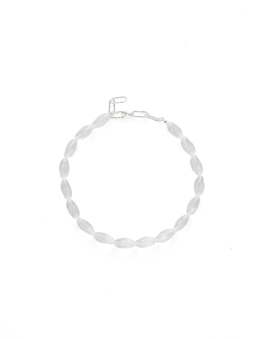 Oval Artificial Crystal Beaded Necklace GEMBEA JEWELRY