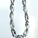 Oval Artificial Crystal Beaded Necklace GEMBEA JEWELRY
