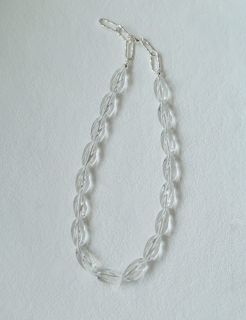 Oval Artificial Crystal Beaded Necklace GEMBEA JEWELRY