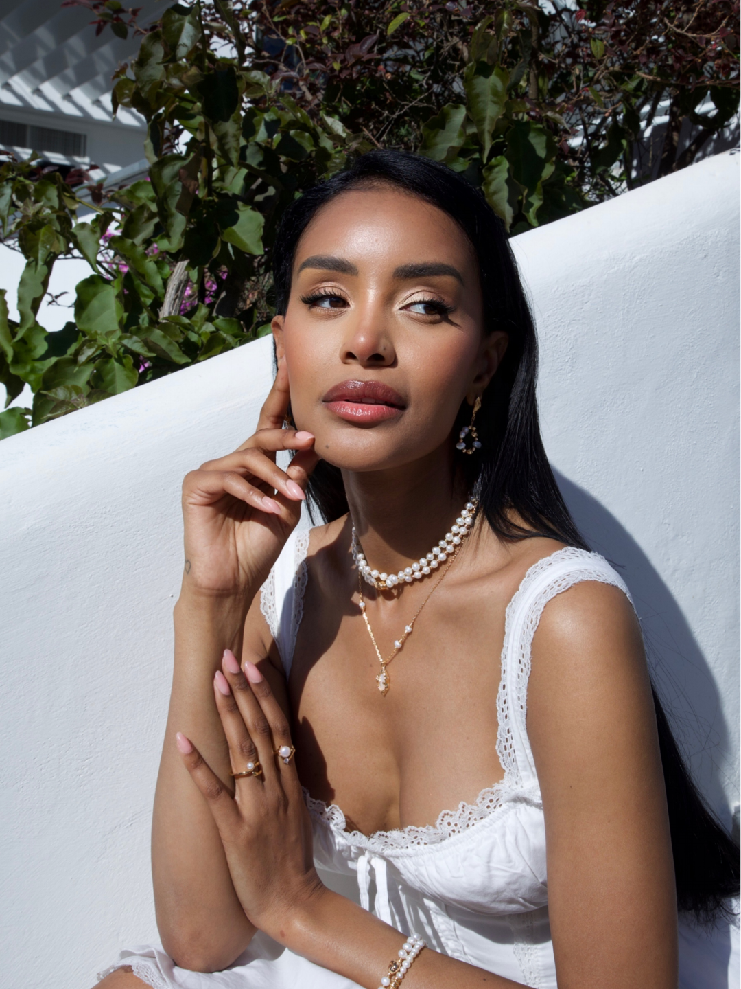 Gembea Jewerly Stack Natural Pearl Necklaces