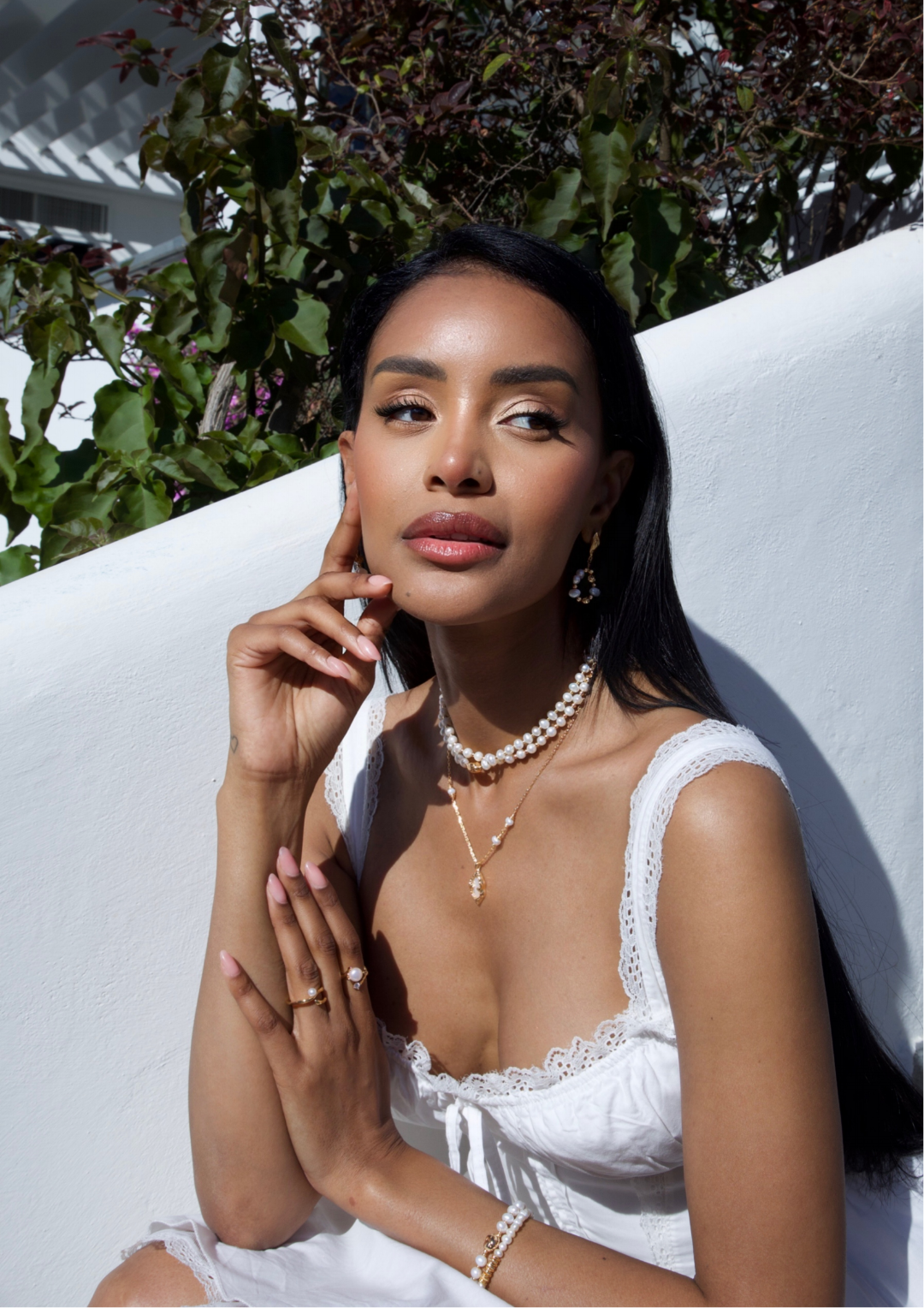 Gembea Jewerly Stack Natural Pearl Necklaces