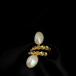 Pea-shaped Hoop Freshwater Pearl Earrings GEMBEA JEWELRY