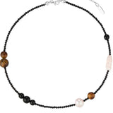 Pearl Black Agate Necklace gembea jewelry15