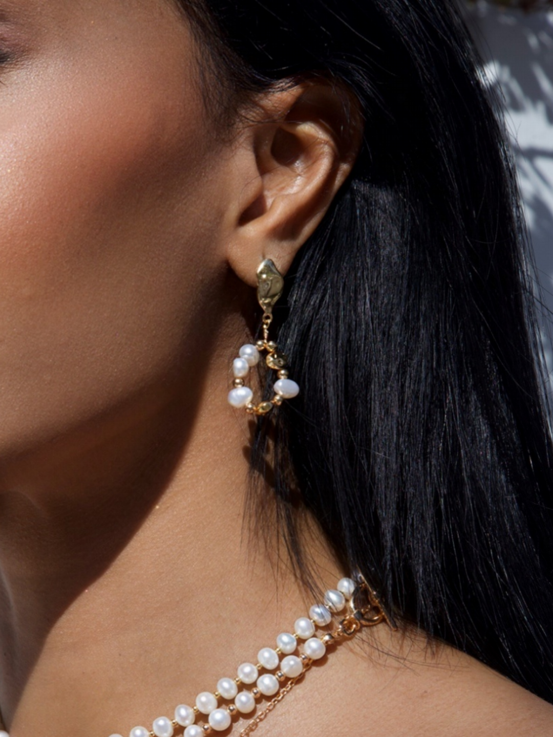 Pearl Earrings-Gembea Jewelry