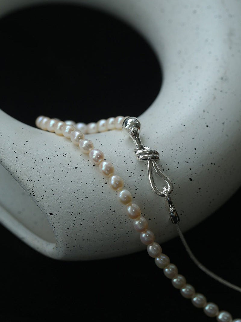 Pearl Splicing Chain Multilayer Long Necklace gembea jewelry