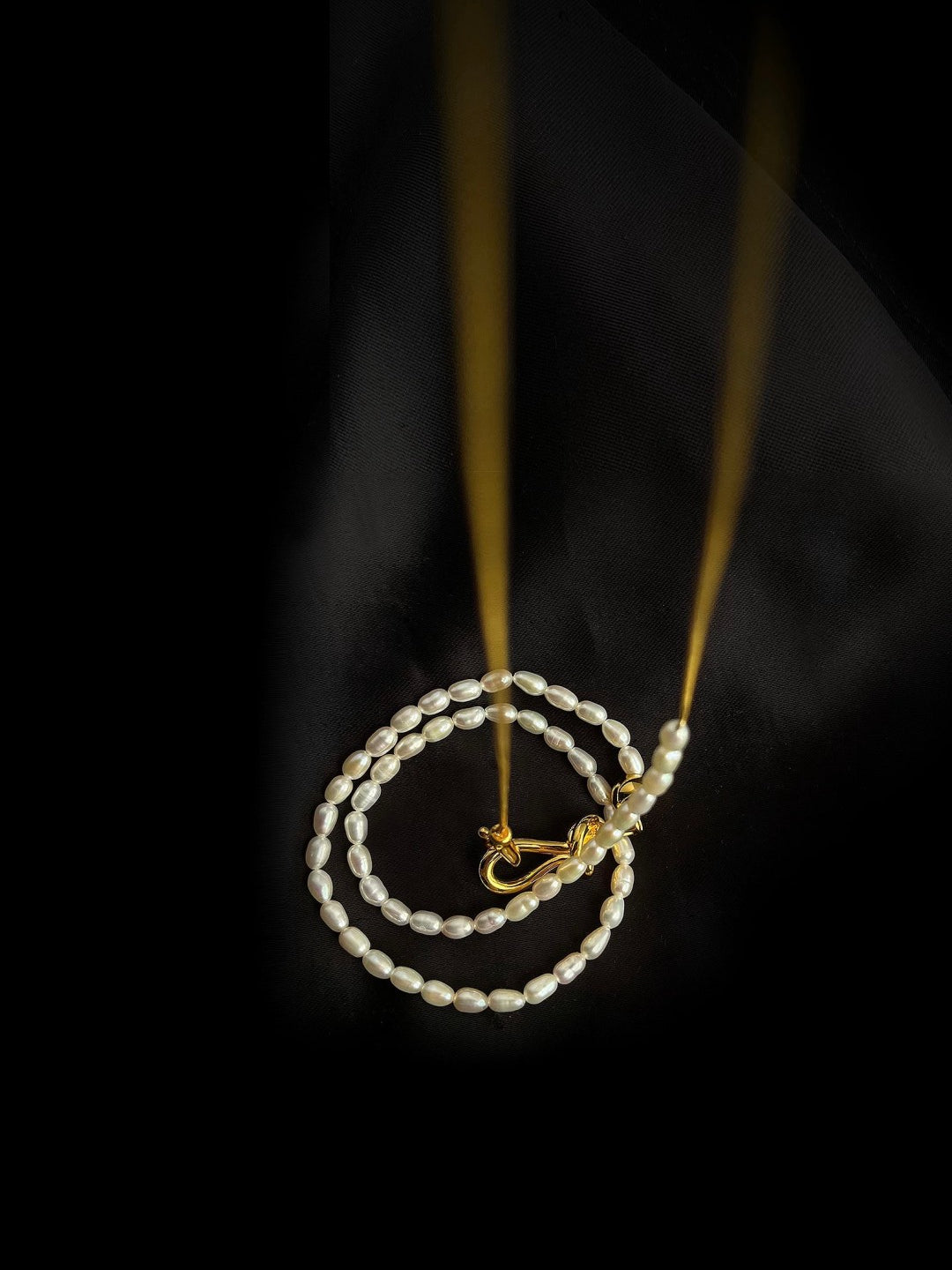 Pearl Splicing Chain Multilayer Long Necklace gembea jewelry