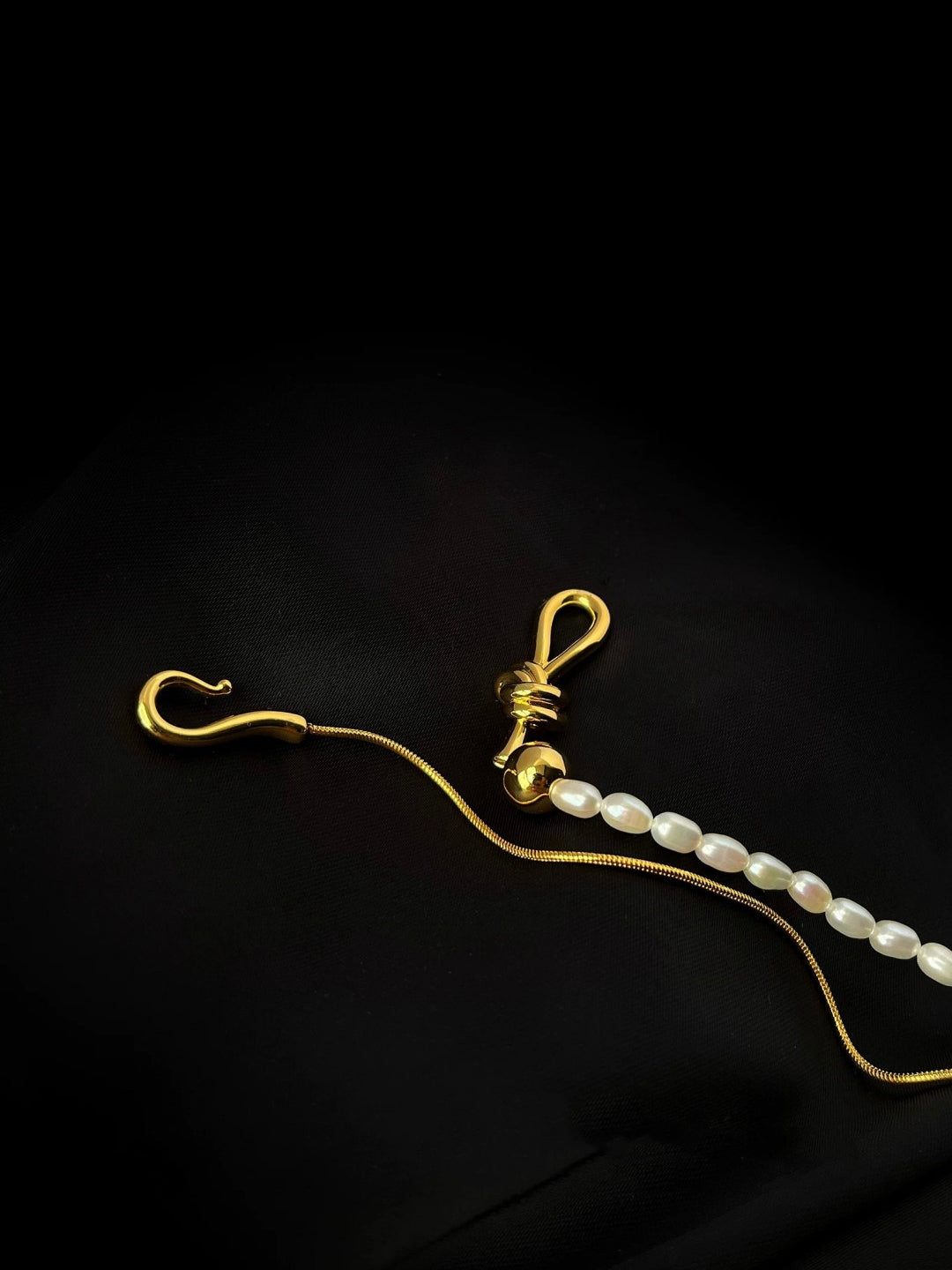 Pearl Splicing Chain Multilayer Long Necklace gembea jewelry