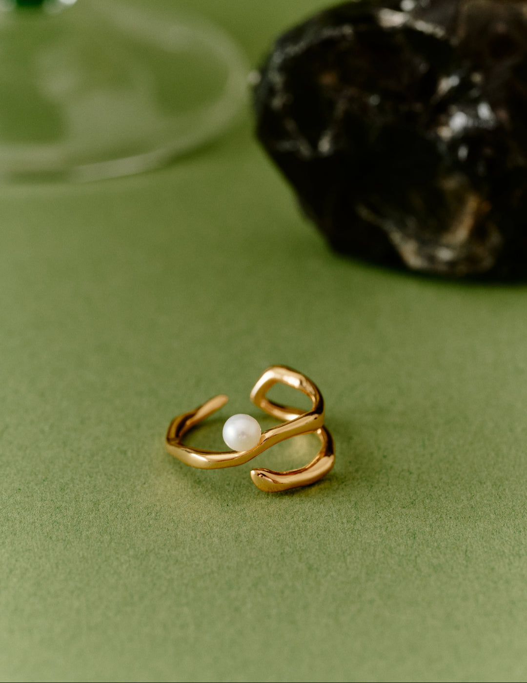 Pearl ring-gembea jewelry