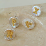 Petal Baroque Pearl 26-Letter Earrings - Gembea Jewelry