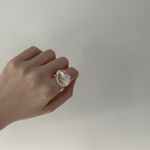 Petal Baroque Sterling Silver Rings - Gembea Jewelry