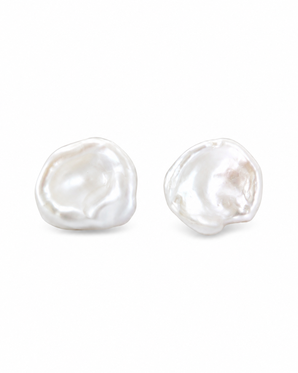 Petal Baroque Pearl Stud Earrings gembea jewelry